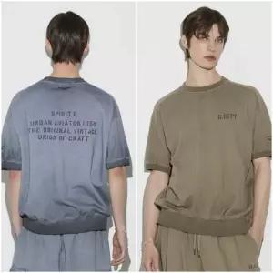 버커루 남성 빈티지 다잉 반팔 맨투맨 B252TS355USP_US