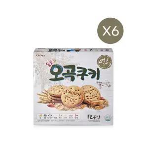 크라운제과 옹골진 오곡쿠키 288g 6개