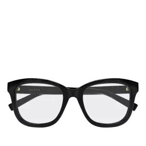 골드 로고 캣아이 안경테 GG2104O 001 BLACK BLACK TRANSPARENT 53