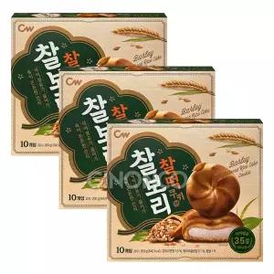 청우 찰떡쿠키 찰보리 200g 3개 쫀득 찹쌀 식감 디저트