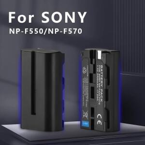소니 NP-F550 배터리 2600mAh NP F970 용뉴오 비디오 LED 라이트