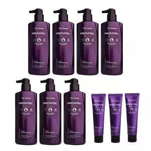 LG생활건강 힘없는모발용 닥터그루트 프로바이탈 탈모샴푸 500ml X 7개 + 100ml X 3개 두피안티에이징