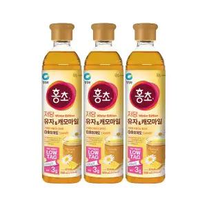 청정원 저당홍초 유자캐모마일 900ml, 3개