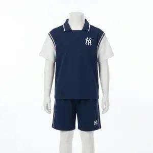 MLB 키즈 스포티브 바시티 레이어드 티셔츠세트 뉴욕양키스 NAVY 7AS1V0363 50NYS