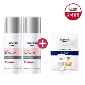 유세린 이븐래디언스 나이트크림 50ml 2개 증)일루미네이팅세럼7ml+선크림5ml+마스크팩