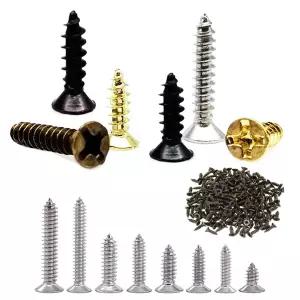 100pcs 미니 필립스 플랫 카운터 싱크 헤드 셀프 태핑 나사 2x5mm 2x6mm 2x8mm 2x10mm 2.5x6mm 2.5x8 2.5x1