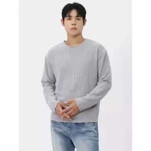 [빌리버스] 남자 니트 촉감좋은 긴팔 오버핏 라운드넥 티셔츠 BWV085_P406054233