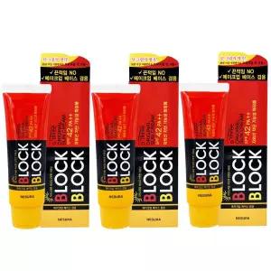 네슈라 NEW 오뜨리 블록앤블록 오리지널 선크림 80g 3개 SPF42메이크업 베이스겸용