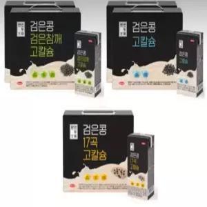 완전두유 프리미엄 블랙시리즈 3종 190ml 17곡 20팩 검은참깨 40팩 검은콩 40팩