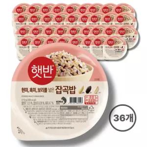 CJ햇반 잡곡밥 210g 36개