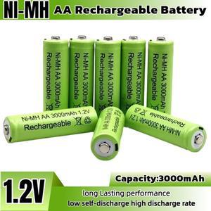 세라구 3000mAh 고용량 NiMH AA 배터리 1.2V 태양광 정원 램프 LED 손전등 토치 랜턴 조명용 충전식