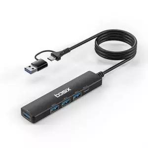 [텐바이텐]베이식스 USB 허브 5포트 USB 3.0 C타입 겸용 1.5m 유선 멀티포트