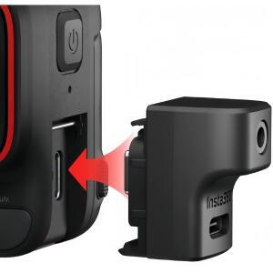 Insta360 Ace Pro 마이크 어댑터 액션 카메라용 3.5mm 오디오 및 Type-C 충전 확장