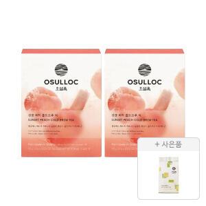 오설록 선셋 피치 콜드브루 티 50g(2.5g, 20입), 2개+증정(그린티웨하스 100g, 1개)