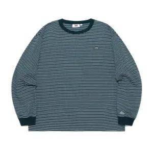 LEE 베이직 스트라이프 긴팔 티셔츠 그린 LE2503LT04 GN