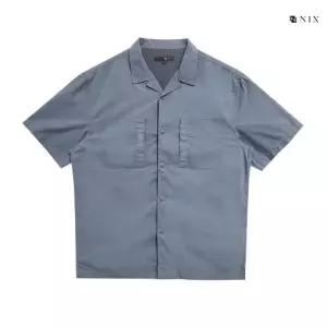 [NIX]남)노치드카라 세미오버핏 반팔셔츠(FNQMCSH102P