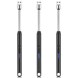 1+1+1 USB 충전식 전자라이터 플라즈마 점화스틱 캠핑 식당 고체연료 점화기