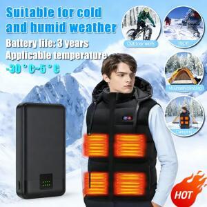 50000mAh 파워뱅크 히팅 조끼 자켓 장갑용 보조 배터리 DC 7.4V 휴대용 전기 난방 장비 2026