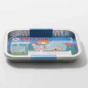 (옵션 판다쿡 직화(멀티) 직사각3호 3P)알루미늄 직사각 냄비 3호 3P 소형냄비 캠핑냄비 주방냄비 국물냄비