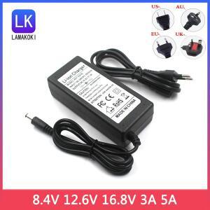 충전기 8.4V 3A 12.6V DC 플러그 5.52.1mm Eu 미국