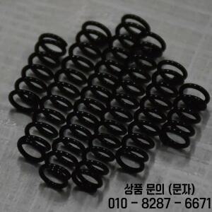 10개입 와이어 직경 1.2mm 검정색 Y형 압축 스프링 65Mn 강철 나선형 길이 10mm~50mm