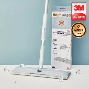 3M 스카치브라이트 플레인에어 올터치 더블액션 밀대 막대걸레 대형+정전기10매+물걸레3매