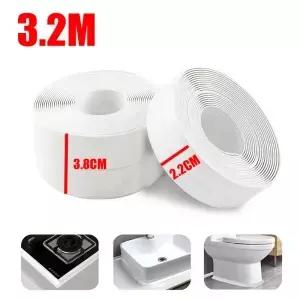 3.2M 목욕 코킹 테이프 자기 방수 화장실 씰링 스트립 PVC 방지 주방 싱크 가장자리 코너 벽 스티커