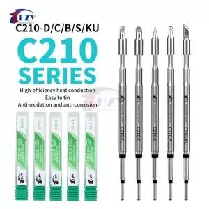 HZY C210D/C/B/S/KU 납땜 인두 팁 빠른 열전도 히팅 코어 JBC/Sugo/Aifen 스테이션 핸들에
