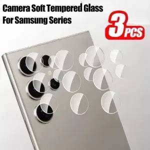 삼성 S24 울트라 플러스 5G HD 클리어 카메라 보호대에 대 한 3Pcs 유리 Sg A55 A35 A25 A15 4G Z Fold 6