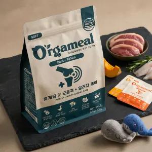 올가밀 가수분해 소프트 반습식 사료 강아지 눈물 관절 알러지 케어 오리+황태, 1kg, 1개