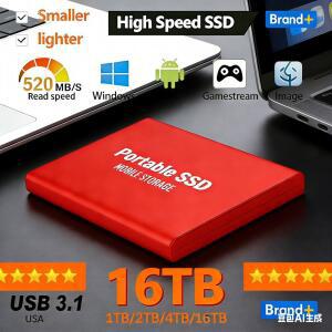 스팀덱케이스 고속 외장 SSD 1TB2TB128TB 하드 드라이브, 기기 USB 콘센트 앤 호환 3 플레이, 1,
