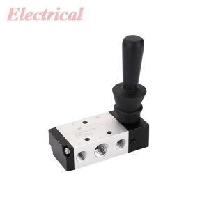 1PC 수동 핸드풀 솔레노이드 밸브 2포지션 5방향 1/4PT 나사식 에어 레버 피팅 없음 / 6MM 8MM 10MM