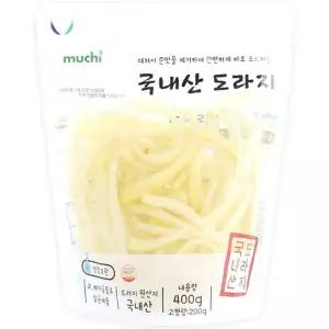 신선코리아 데친 도라지 400g 무침 볶음 반찬 도라지무침반찬집반찬 연구소밑반찬국산농장