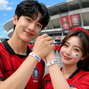 설이쁨 축구응원 대한민국팔찌 피파 올림픽 실리콘 코리아 악세사리 굿즈 스포츠대회