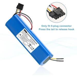 100% New 12800mAh Li-ion Battery for CECOTEC CONGA 4090 Robot Vacuum Cleaner 14.4V 18650 4S2P Packs