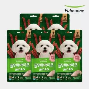 풀무원 아미오 자연담은 간식 닭고기 육포 칼슘 PLUS 50g 5개