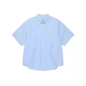 [LEE]LE2602SS10LB 공용 셔츠 블라우스 상의 로코 포켓 시어서커 반팔 라이트