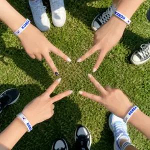 대한민국팔찌 코리아 소품 피파 축덕 굿즈 체육대회 스포츠 올림픽 실리콘 악세사리 응원템 운동회 팔찌