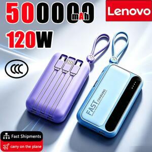 50000MAH 용량의 보조베터리 고속 충전 미니 안드로이드용 휴대용 4 외부 케이블 배터리