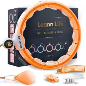 카운터가 있는 리앤 L!fe U5 스마트 웨이트 훌라 후프 - 16노트 28인치？46인치 조절 가능 인피니티 플러스