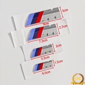 45mm BMW F30 E46 G20 자동차 펜더 사이드 엠블럼 리어 트렁크 배지 로고 스티커 액세서리