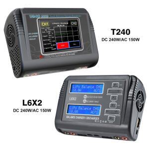 HTRC L6X2/T240 DUO 리포 충전기 RC AC 150W DC 240W 10A 듀얼 채널 배터리 밸런스 방전기 장난감용