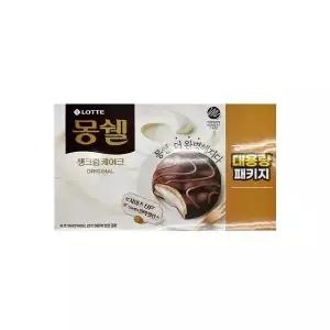 롯데 몽쉘 생크림케이크 오리지널 대용량 패키지 816g 6개