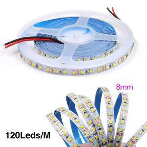 DC 12V LED 스트립 라이트 SMD 2835 레드 그린 블루 웜 홈데코 플렉시블 리본 테이프 로프 라인 조명