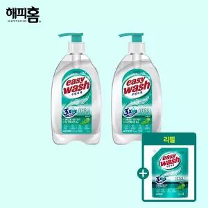 해피홈 이지워시 주방세제 720ml 2+리필형 1L 1 (바질소다)