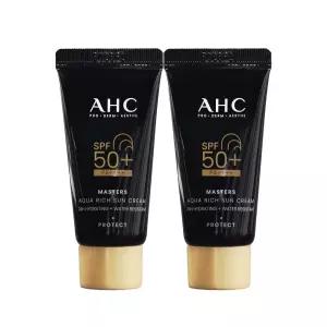 AHC 마스터즈 아쿠아 리치 선크림 10ml 2개