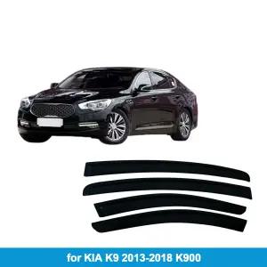 기아 K9 2013-2018 K900 윈도우 바이저 레인 가드 사이드 벤트 디플렉터 웨더쉴드 외부 장착 테이프 부착형