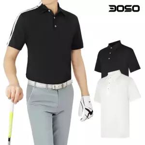 삼공오공 골프웨어 남성 여름 어깨배색 반팔 남자 골프티셔츠 LMGC
