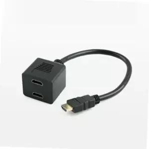 hdmi 1대2 화면 선택 분배기 m fx2 모니터 복제 듀얼 영상 출력 케이블 스플리터 hdmi케이블 영상분배기 듀얼모니터연결