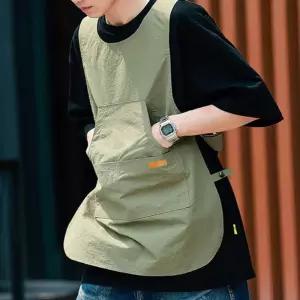 나이론 얇은 조끼형 앞치마 1P 멀티 포켓 캠핑 작업